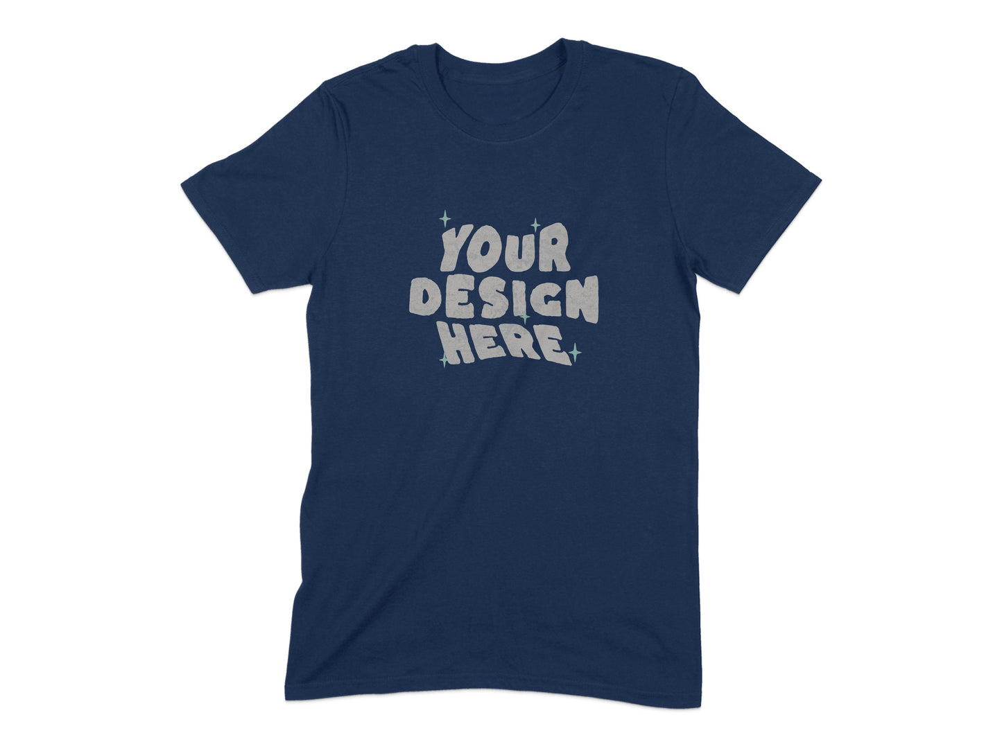 Your Design Here Customizable Blue T-Shirt product