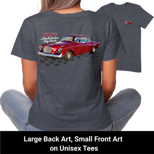 Stunning 1956 Studebaker Sky Hawk Unisex Tees product type