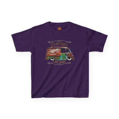 1946 Metro Van If It Ain't Rusty It Ain't Trusty! on Kids Heavy Cotton Tee