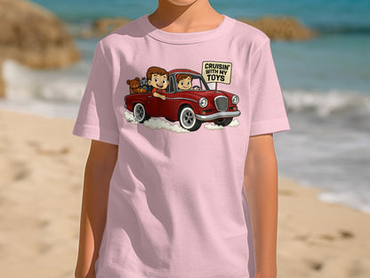 Cruisin' With My Toys Graphic Cartoon T-Shirt product type