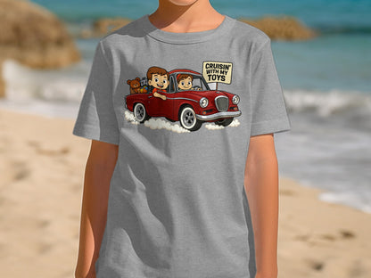 Cruisin' With My Toys Kid Cartoon T-shirt product