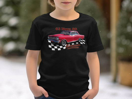 63 Nova SS Classic Car Graphic Kids T-shirt product