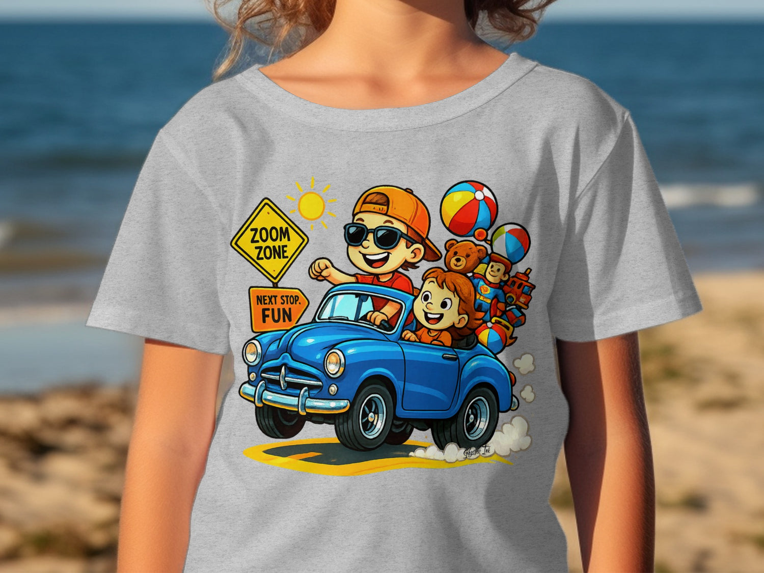 Kids Fun Road Trip Adventure Graphic T-Shirt product