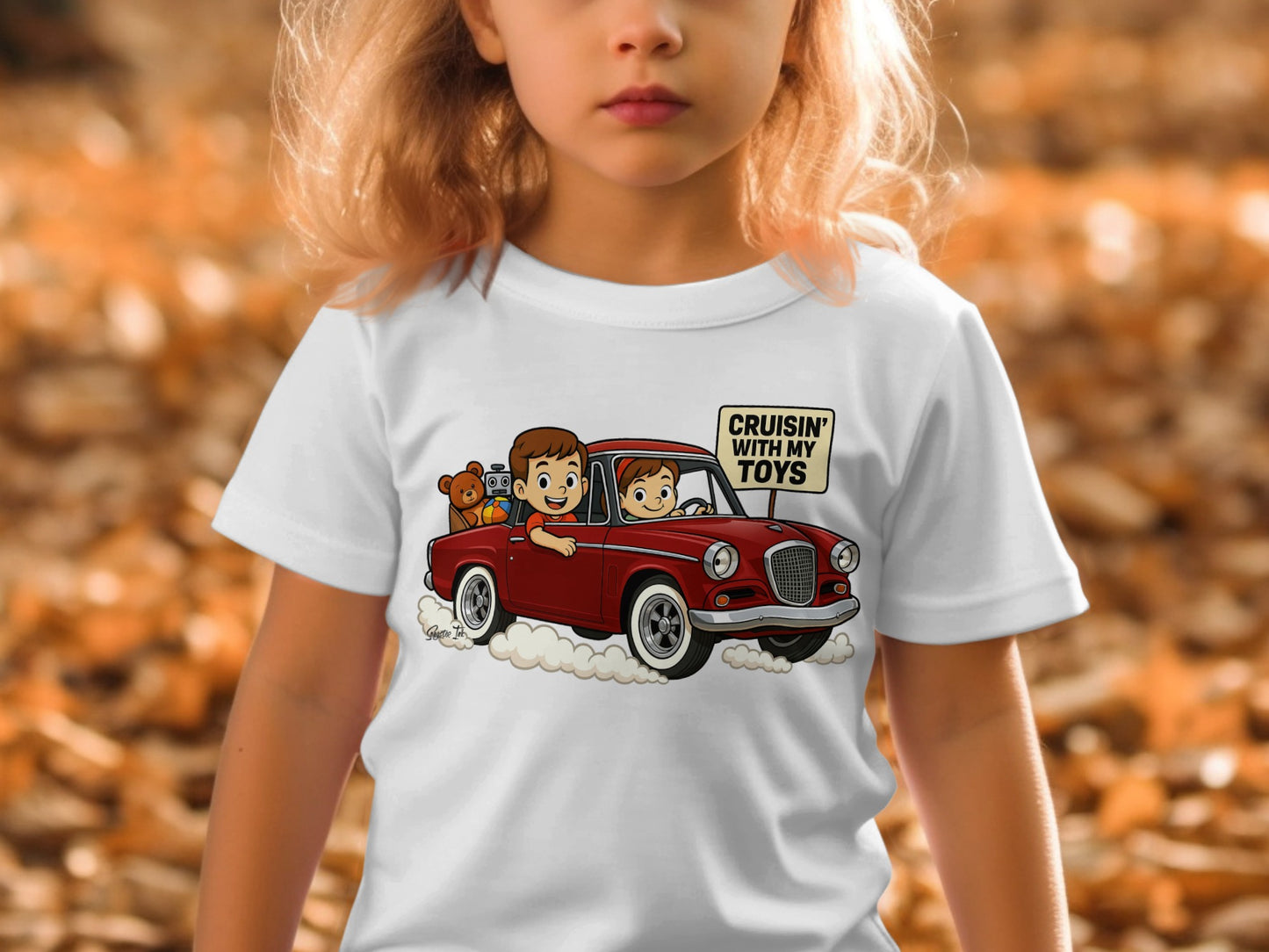 Cruisin With My Toys Red Car Graphic T-Shirts product type