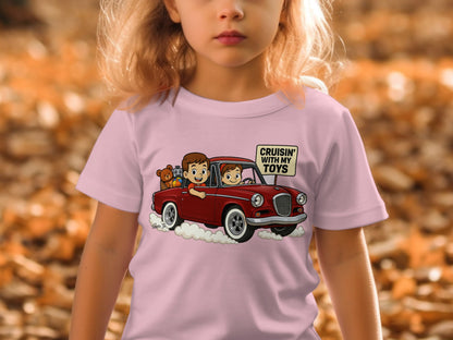 Cruisin' with My Toys Graphic Tee Kids Clothing product