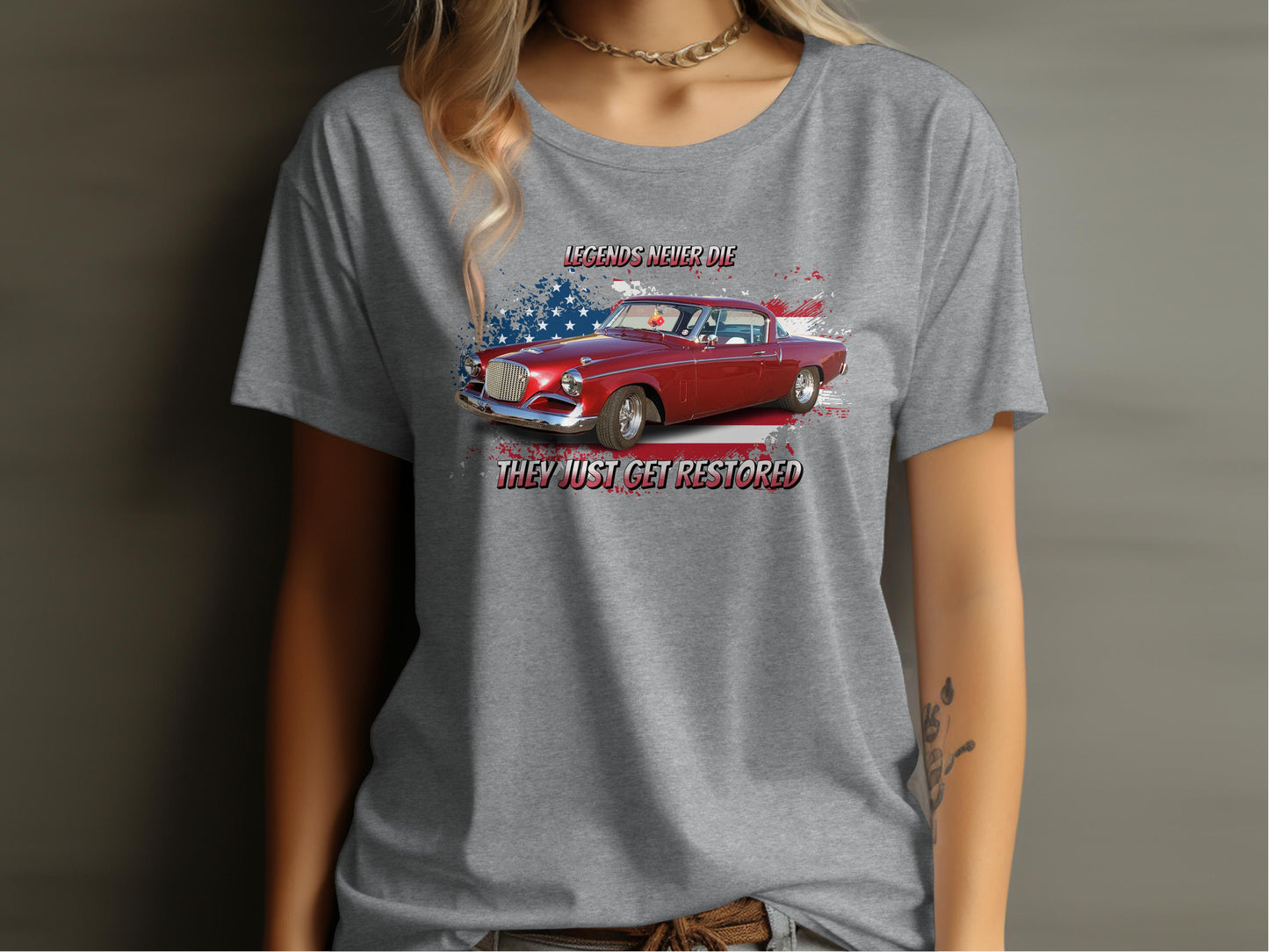 Classic Car Legends Never Die Graphic T-Shirt product type