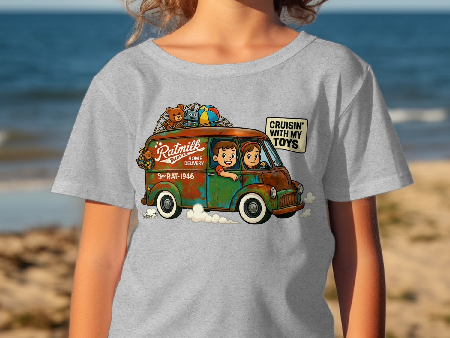Cruisin With My Toys Ratmilk Home Delivery Shirt product type