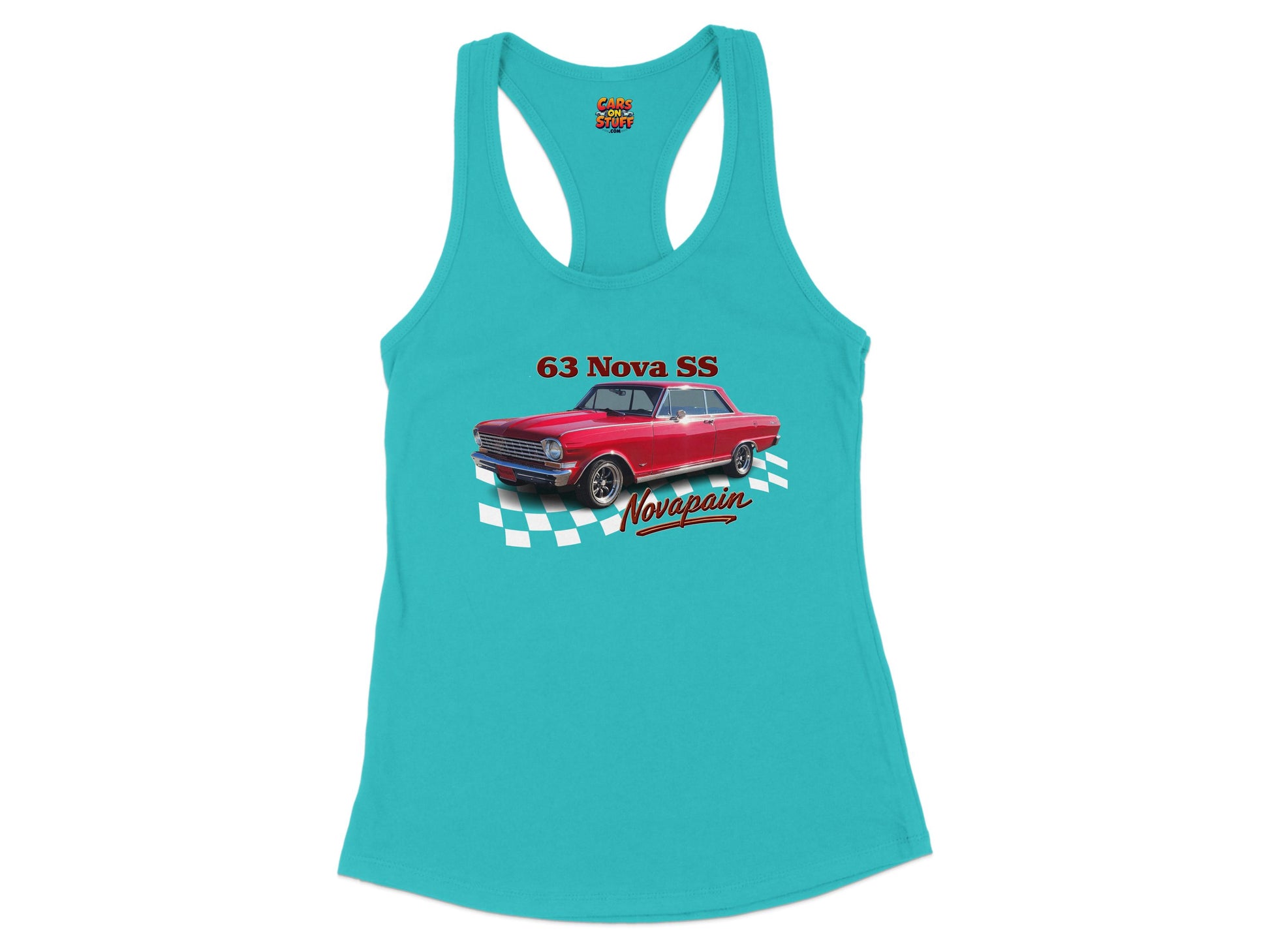 63 Nova SS Vintage Car Graphic Design Tank Top product