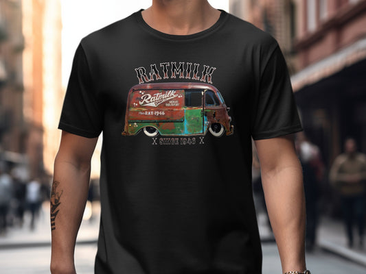 Ratmilk Vintage Van Graphic Print T-Shirt product