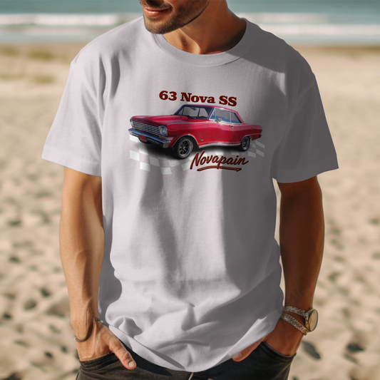 63 Nova SS Novapain Classic Car Graphic T-Shirt product