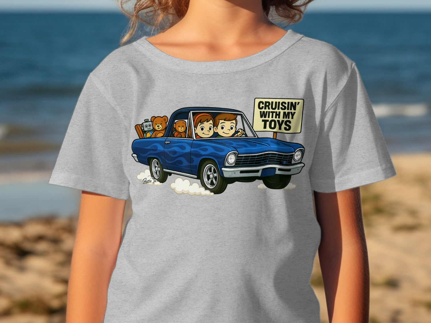Cruisin' With My Toys Adorable Kids Graphic T-Shirt product