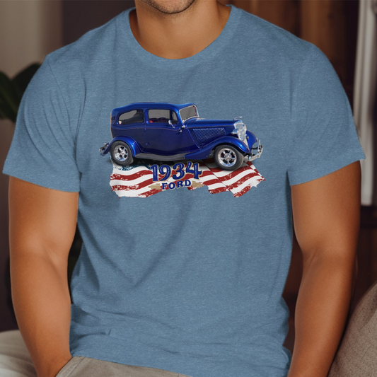 Classic 1934 Ford Car Graphic Tee Shirt product