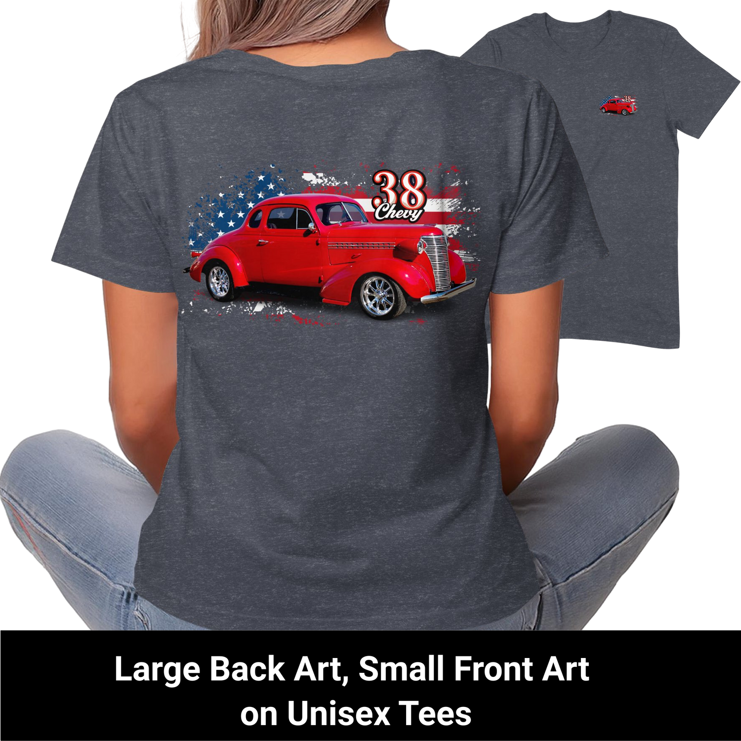 Large Back Art Small Front Art Unisex Tees product type