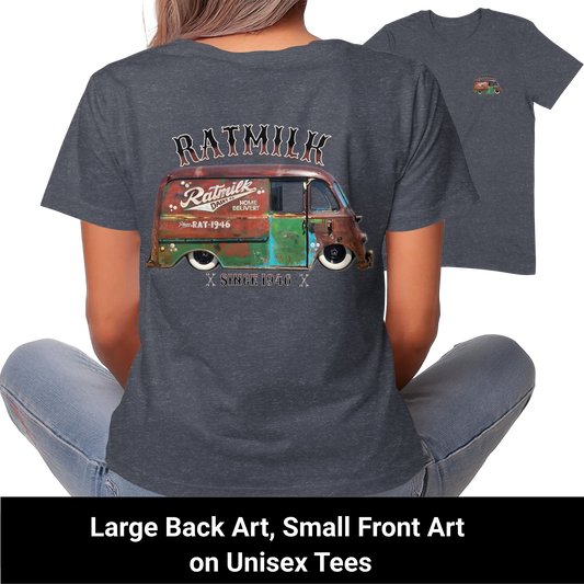 Ratmilk Vintage Van Design Graphic Unisex Tees product